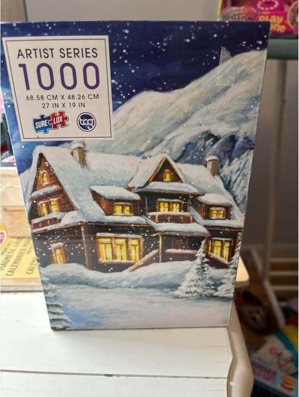 Artist Series 1000 pc Winter Cabin Puzzle